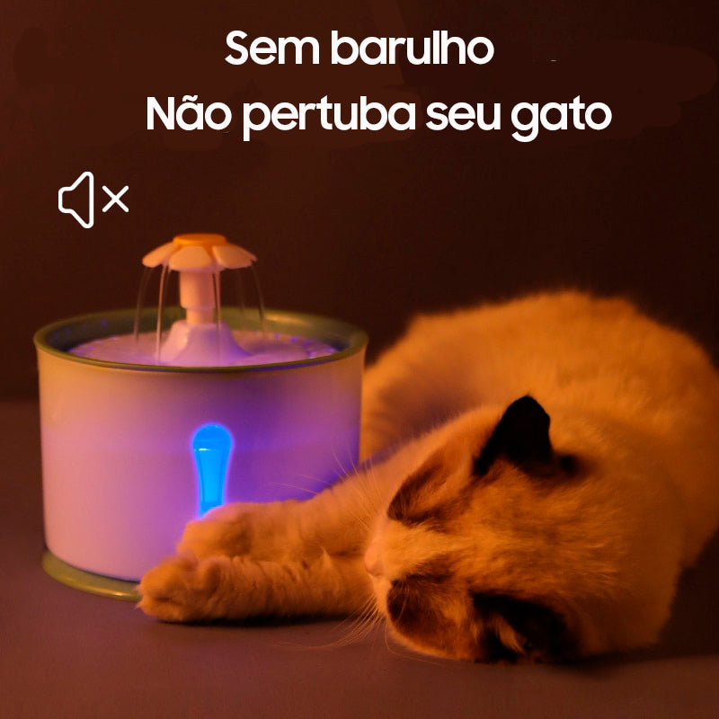 PureFlow Pet Spring: Bebedouro Automático com Filtros de Carvão Ativado