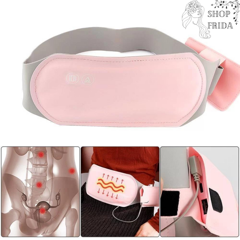 Menstrual relief - cinta de aquecimento e massagem para alívio de cólica menstrual